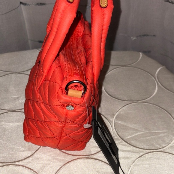 MZ Wallace Quilted Petite Metro Tote Bag in Poppy NWT - Picture 4 of 8